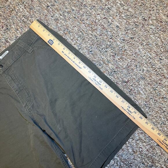 Carhartt Rugged Flex Short 36 Green Relaxed Fit Canvas Utility Work 9'' Inseam - Picture 6 of 8